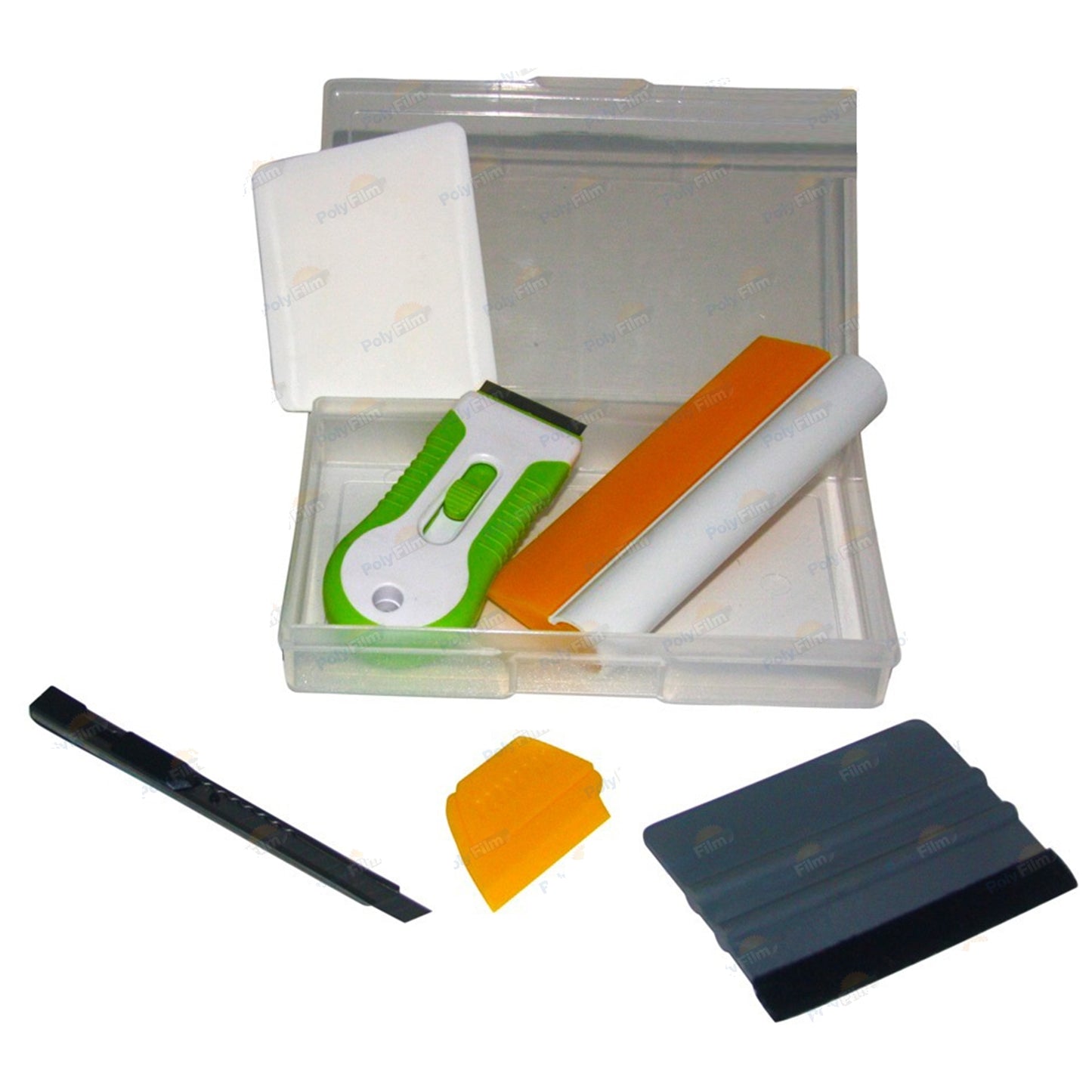 6pc Professional Window Tint Tools Kit For House / Office Film Squeegy Knife Set_7