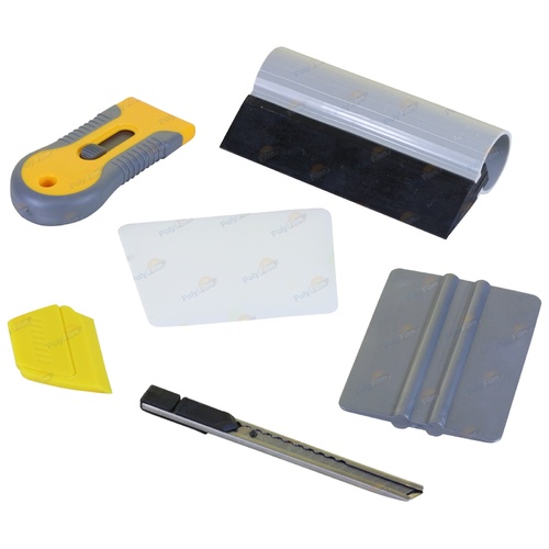 6pc Professional Window Tint Tools Kit for House / Office Film Squeegy Knife Set 