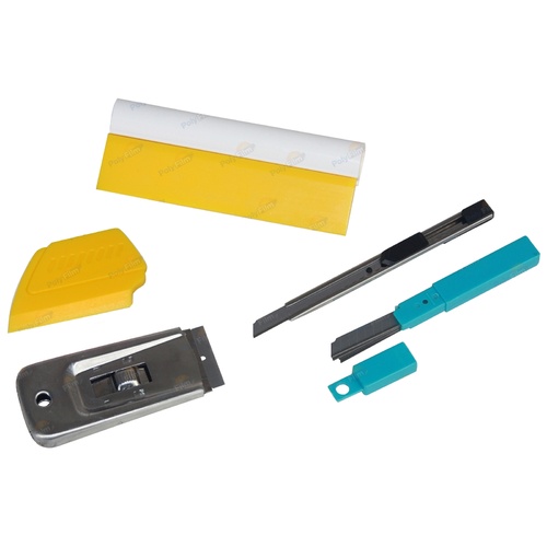 Window Tint Film Install Application Tool Kit Home + Office - Squeegee, Knife, Blade, Scrapper