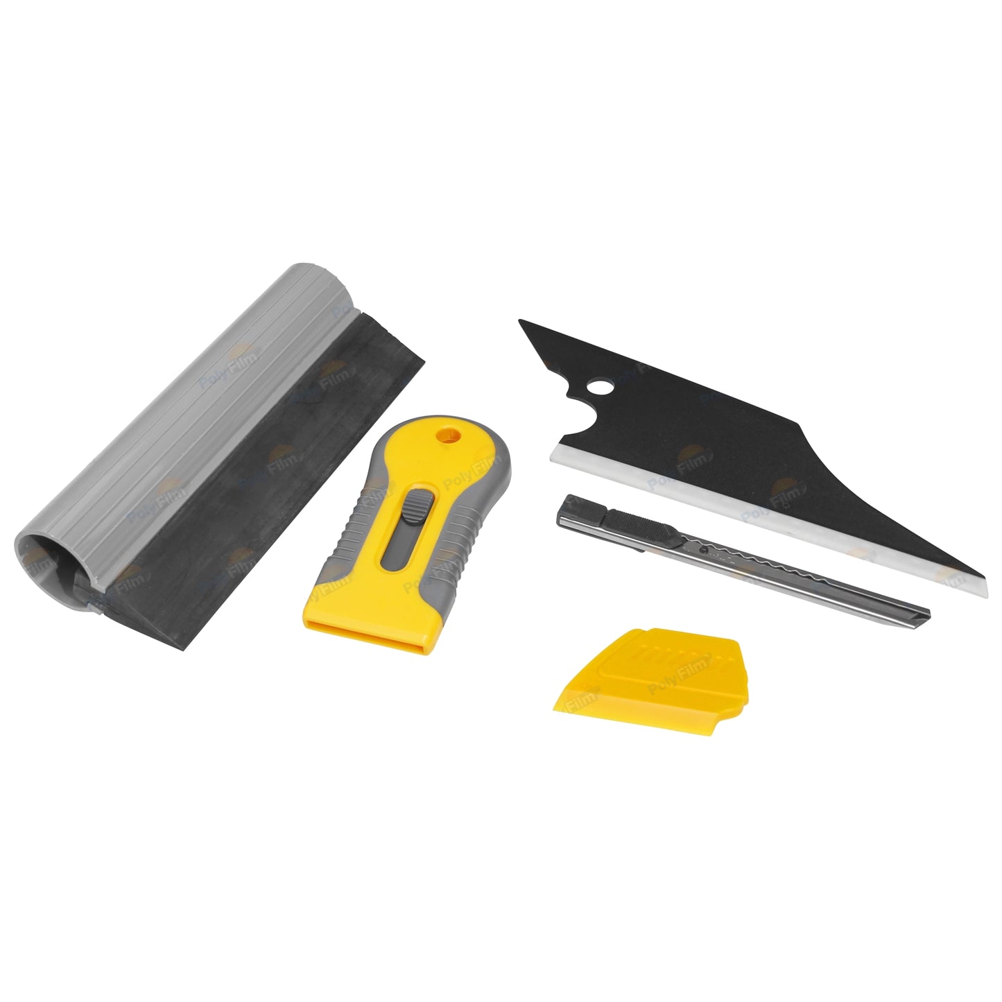 5pc Professional Window Tint Tools Kit For Car Film Squeegy Knife Set_0